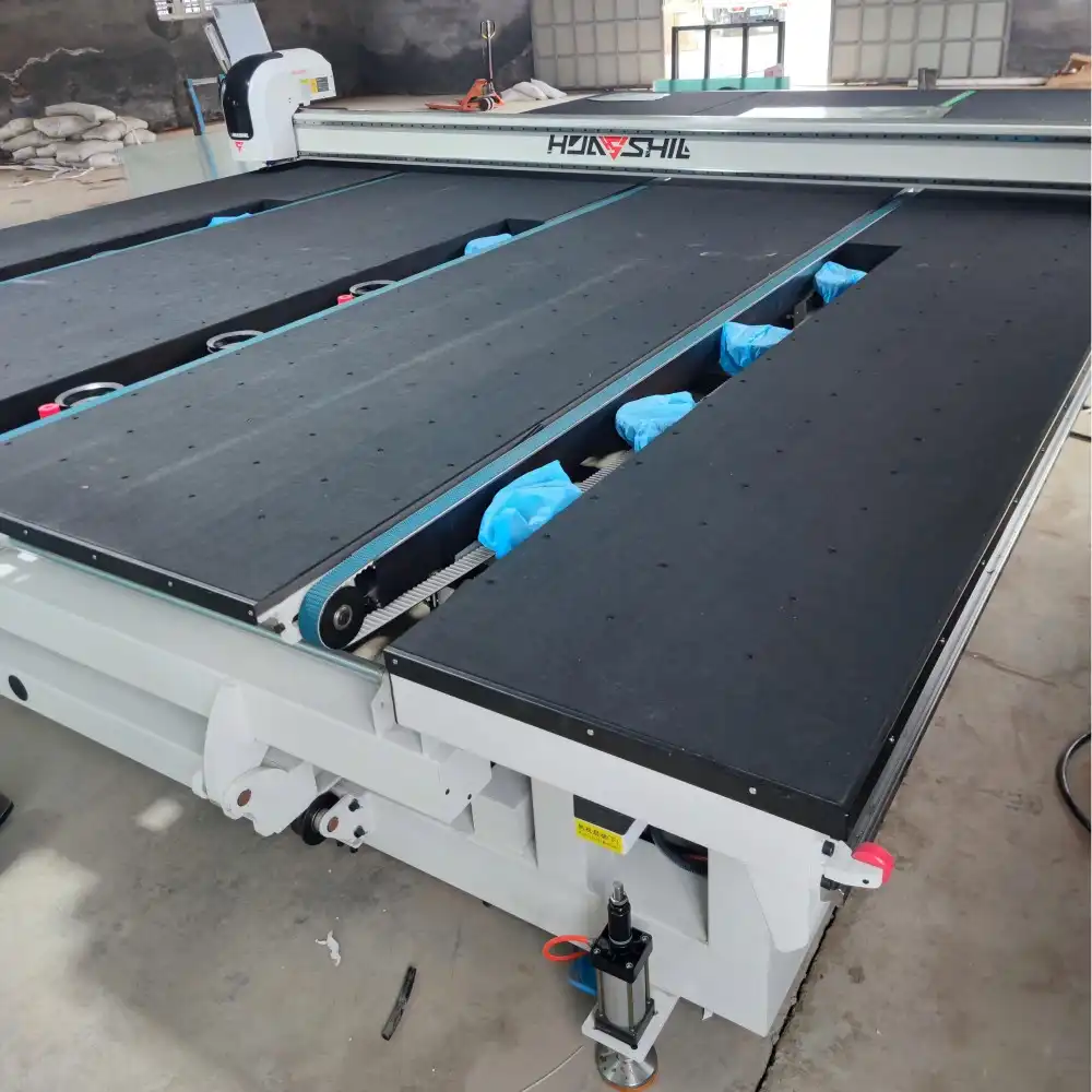 What is a mirror loading and cutting machine?